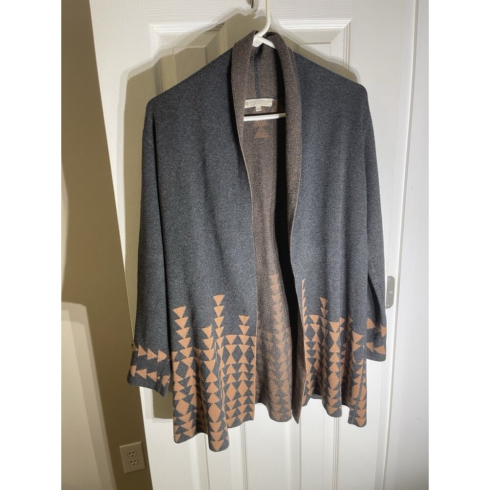 Indigenous Organic Aztec Cardigan Boho Vintage Cotton Shrug Hippie Medium